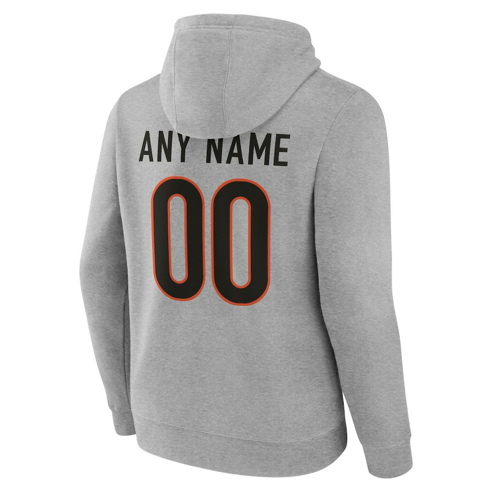 Cincinnati Bengals Team Authentic Personalized Name & Number Hoodie | NFL Outlet