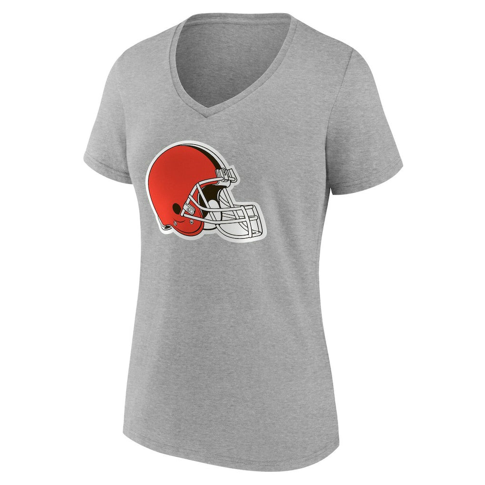 Cleveland Browns Women's Team Authentic Personalized Name & Number V-Neck T-Shirt | NFL Outlet