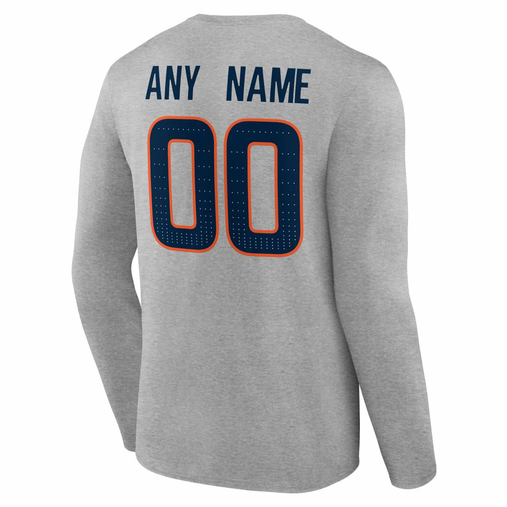 Denver Broncos Team Authentic Personalized Name & Number Long Sleeve T-Shirt | NFL US