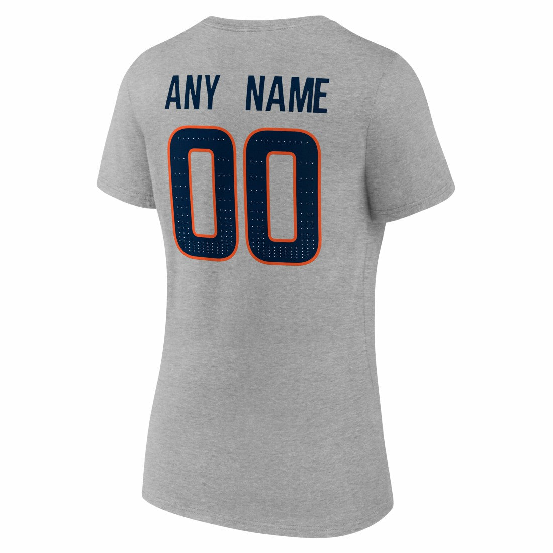 Denver Broncos Women's Team Authentic Personalized Name & Number V-Neck T-Shirt | NFL Discount