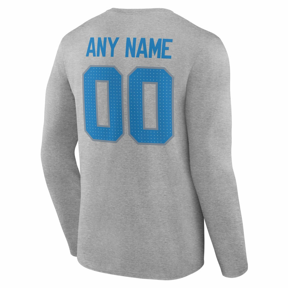 Detroit Lions Team Authentic Personalized Name & Number Long Sleeve T-Shirt | NFL Near me