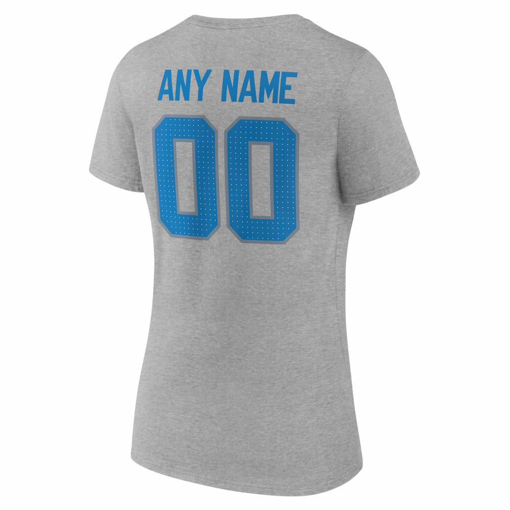 Detroit Lions Women's Team Authentic Personalized Name & Number V-Neck T-Shirt | NFL Near me
