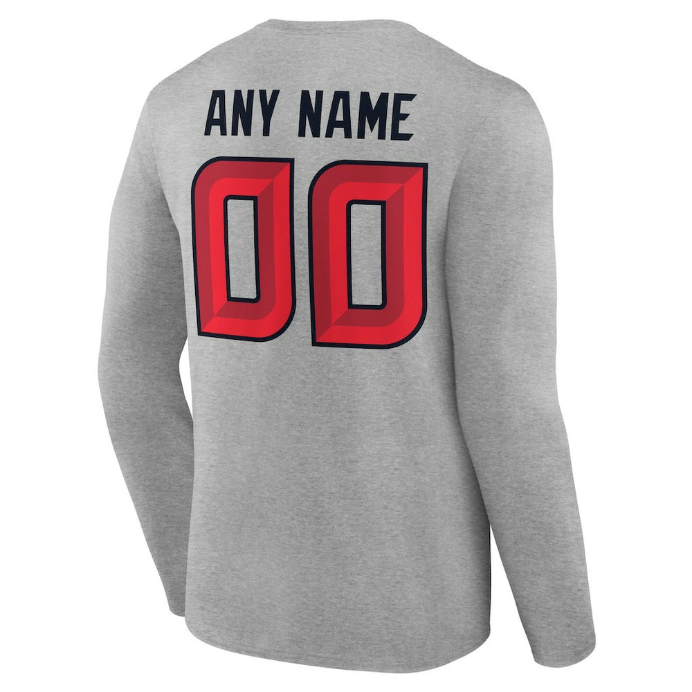 Houston Texans Team Authentic Personalized Name & Number Long Sleeve T-Shirt | NFL Online