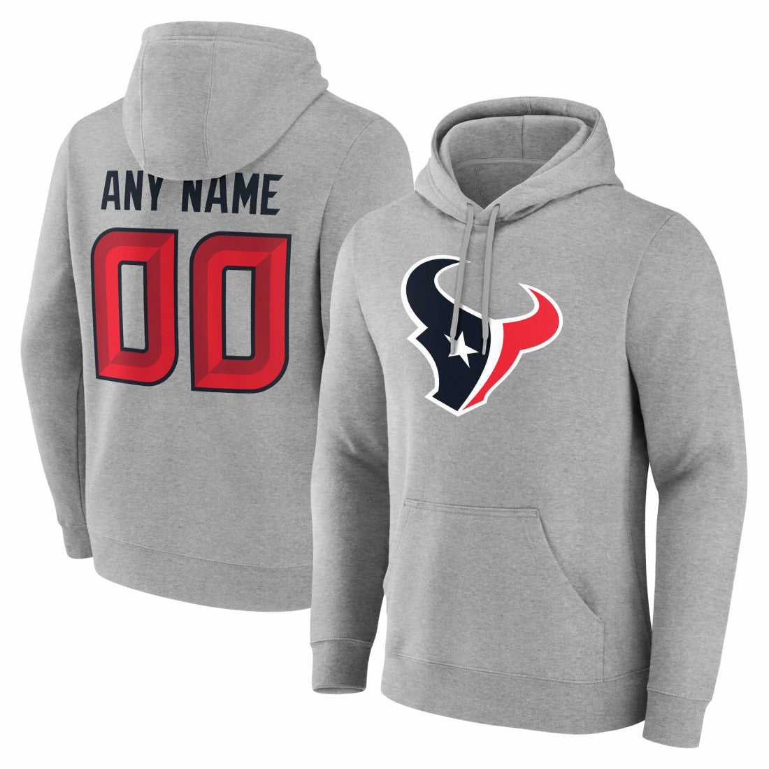 Houston Texans Team Authentic Personalized Name & Number Hoodie | NFL Online