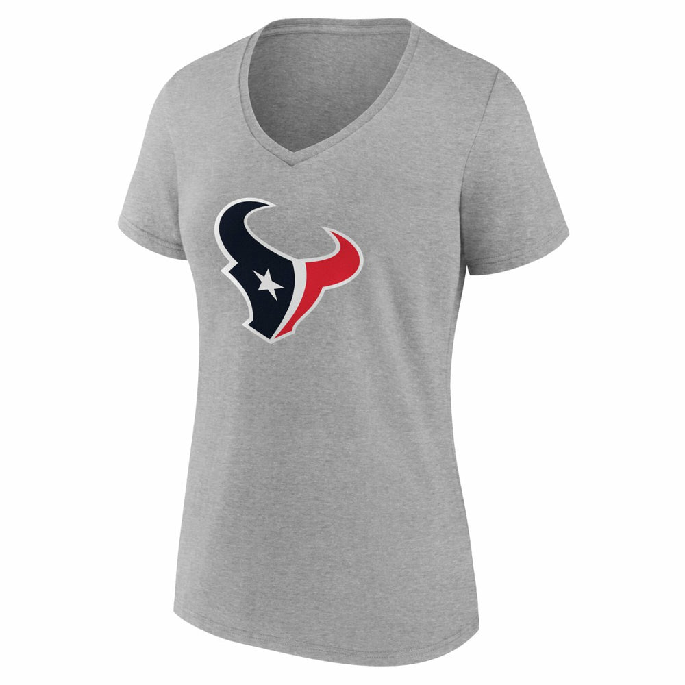 Houston Texans Women's Team Authentic Personalized Name & Number V-Neck T-Shirt | NFL New