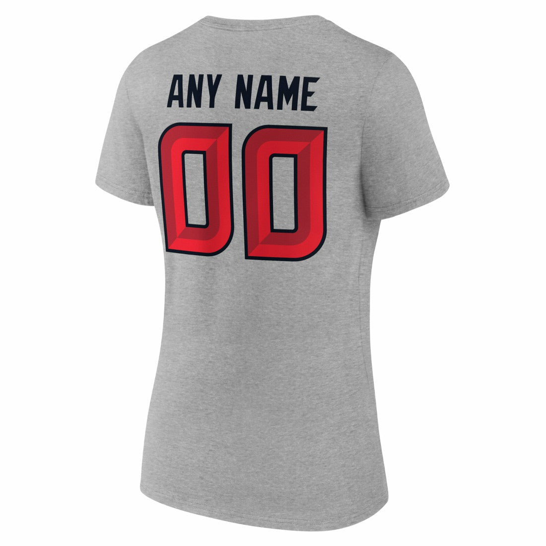 Houston Texans Women's Team Authentic Personalized Name & Number V-Neck T-Shirt | NFL New
