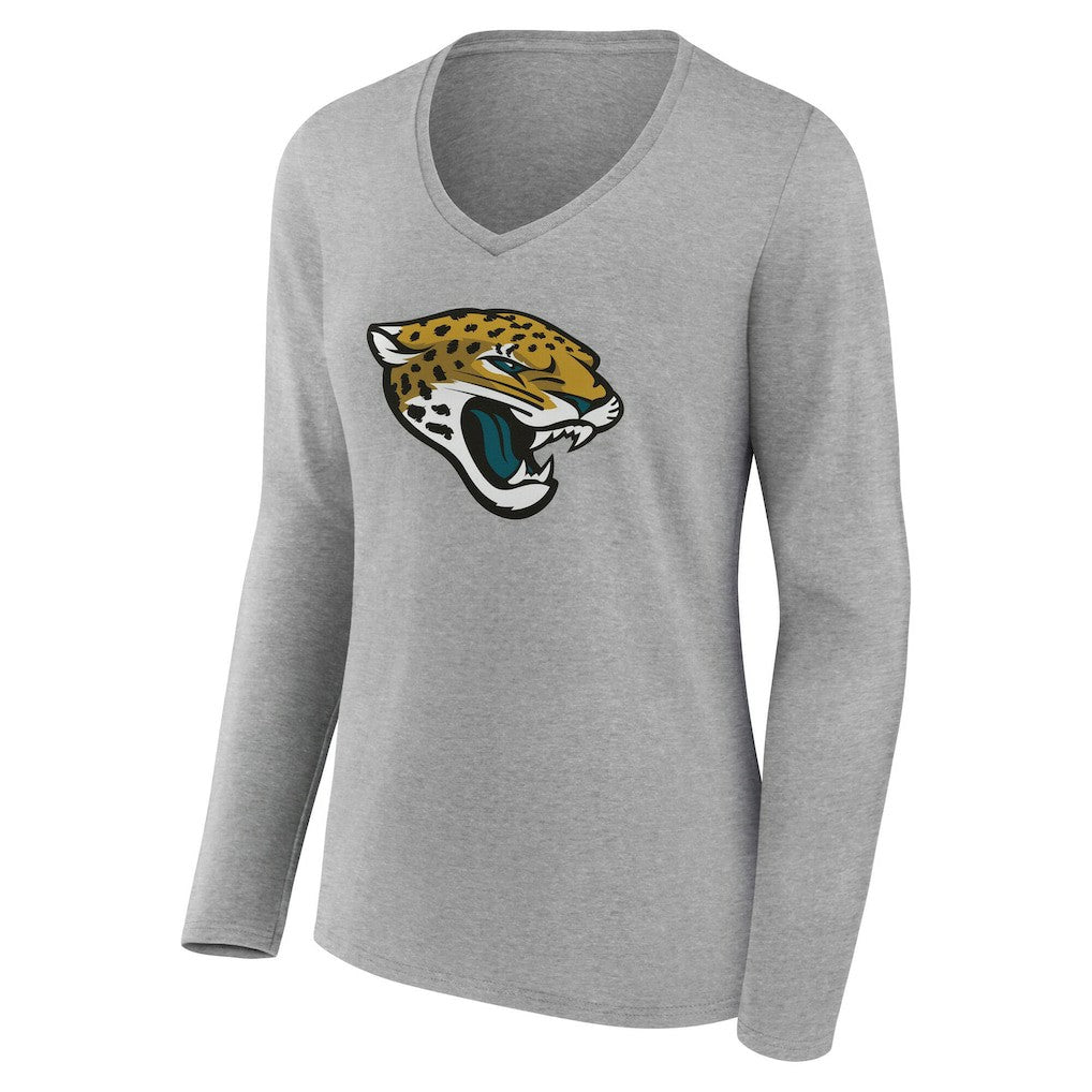 Jacksonville Jaguars Women's Team Authentic Personalized Name & Number Long Sleeve V-Neck T-Shirt | NFL Online