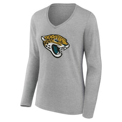 Jacksonville Jaguars Women's Team Authentic Personalized Name & Number Long Sleeve V-Neck T-Shirt | NFL Online