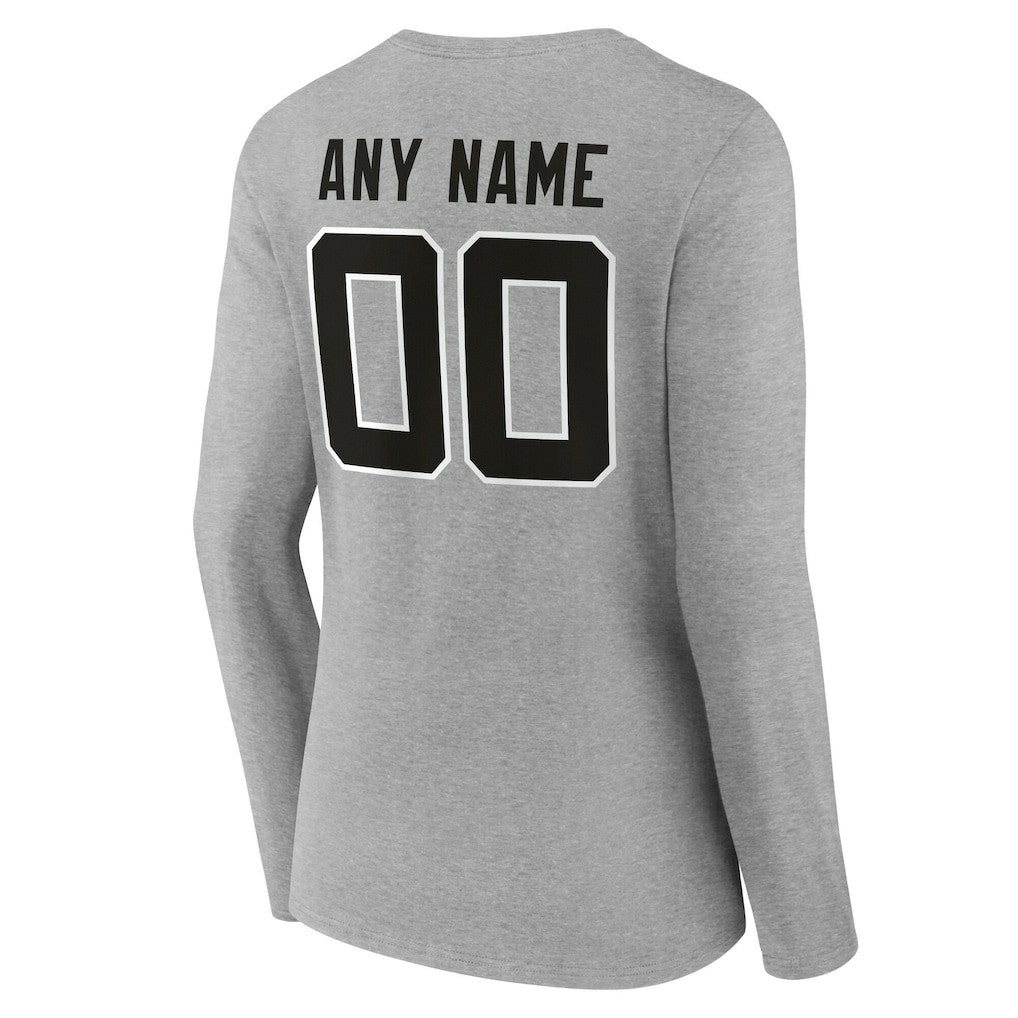 Jacksonville Jaguars Women's Team Authentic Personalized Name & Number Long Sleeve V-Neck T-Shirt | NFL Online