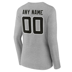 Jacksonville Jaguars Women's Team Authentic Personalized Name & Number Long Sleeve V-Neck T-Shirt | NFL Online