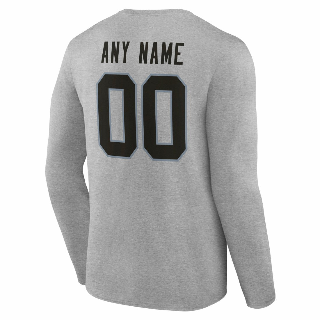Las Vegas Raiders Team Authentic Personalized Name & Number Long Sleeve T-Shirt | NFL Discount