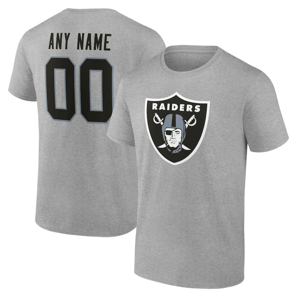 Las Vegas Raiders Team Authentic Personalized Name & Number T-Shirt | NFL On sale