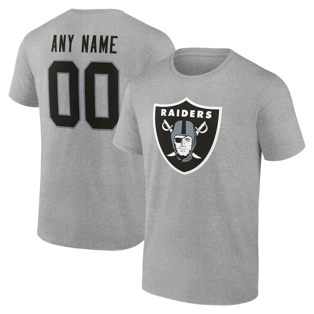 Las Vegas Raiders Team Authentic Personalized Name & Number T-Shirt | NFL On sale