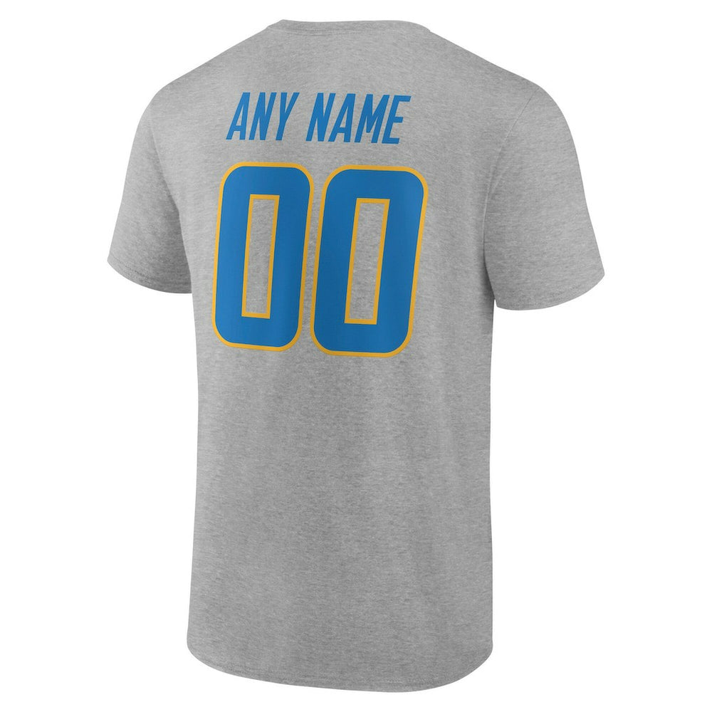 Los Angeles Chargers Team Authentic Personalized Name & Number T-Shirt | NFL Sale