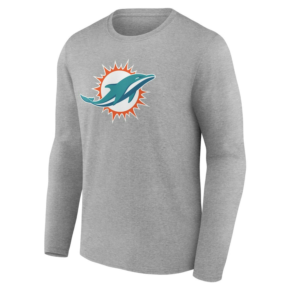Miami Dolphins Team Authentic Personalized Name & Number Long Sleeve T-Shirt | NFL On sale