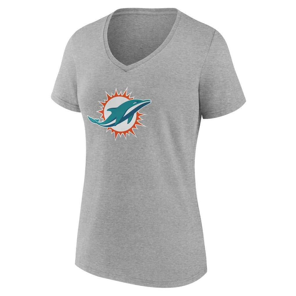 Miami Dolphins Women's Team Authentic Personalized Name & Number V-Neck T-Shirt | NFL Outlet