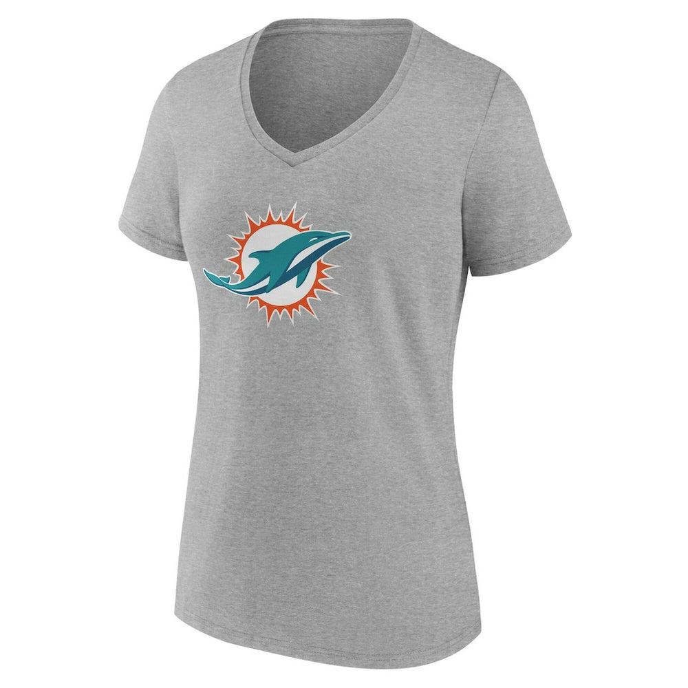 Miami Dolphins Women's Team Authentic Personalized Name & Number V-Neck T-Shirt | NFL Outlet
