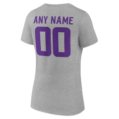 Minnesota Vikings Women's Team Authentic Personalized Name & Number V-Neck T-Shirt | NFL Outlet