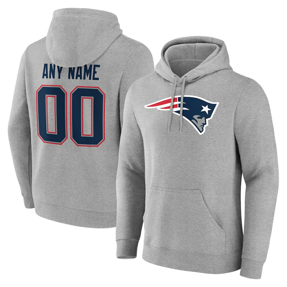 New England Patriots Team Authentic Personalized Name & Number Hoodie | NFL New
