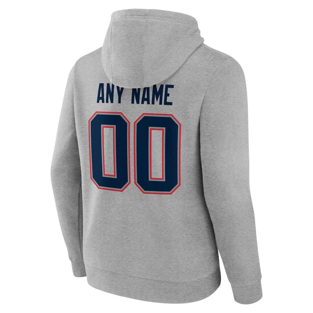 New England Patriots Team Authentic Personalized Name & Number Hoodie | NFL New