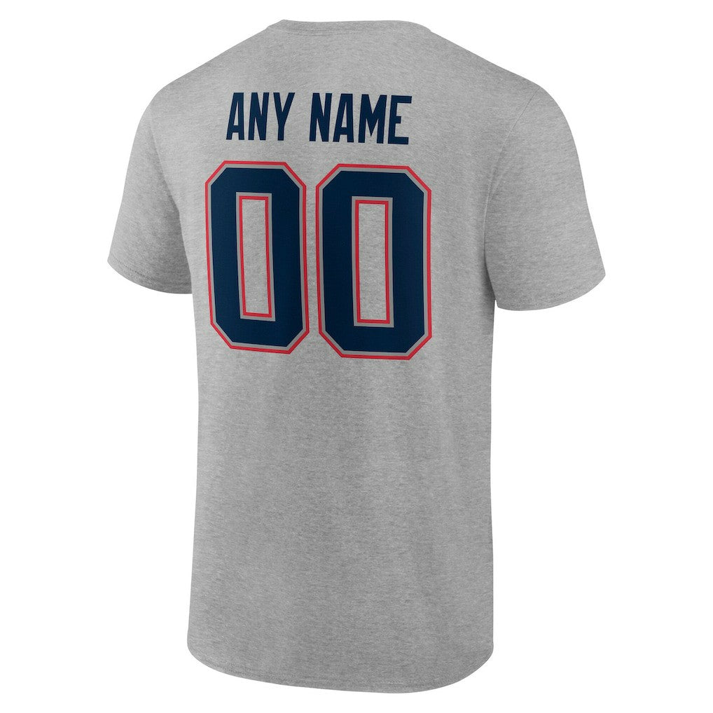 New England Patriots Team Authentic Personalized Name & Number T-Shirt | NFL Sale