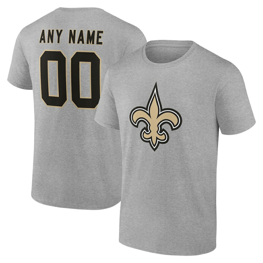 New Orleans Saints Team Authentic Personalized Name & Number T-Shirt | NFL US