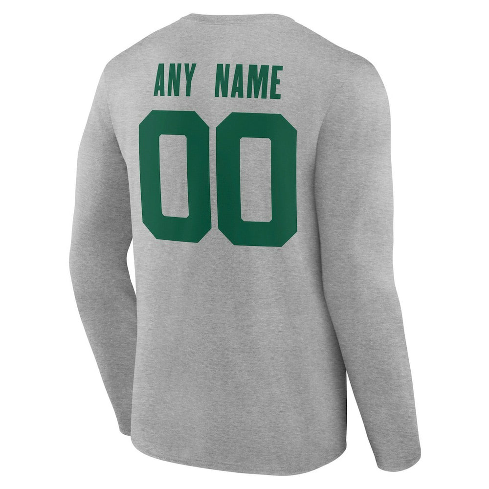 New York Jets Team Authentic Personalized Name & Number Long Sleeve T-Shirt | NFL US