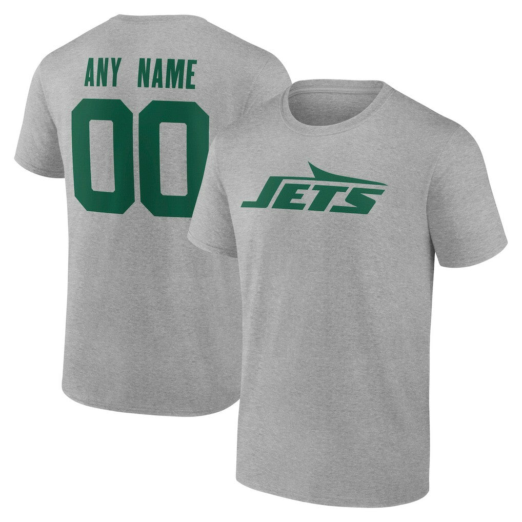 New York Jets Team Authentic Personalized Name & Number T-Shirt | NFL New