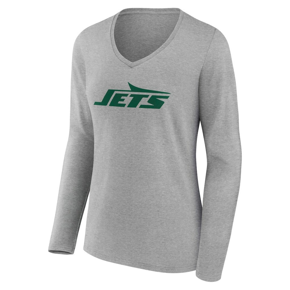 New York Jets Women's Team Authentic Personalized Name & Number Long Sleeve V-Neck T-Shirt | NFL Online