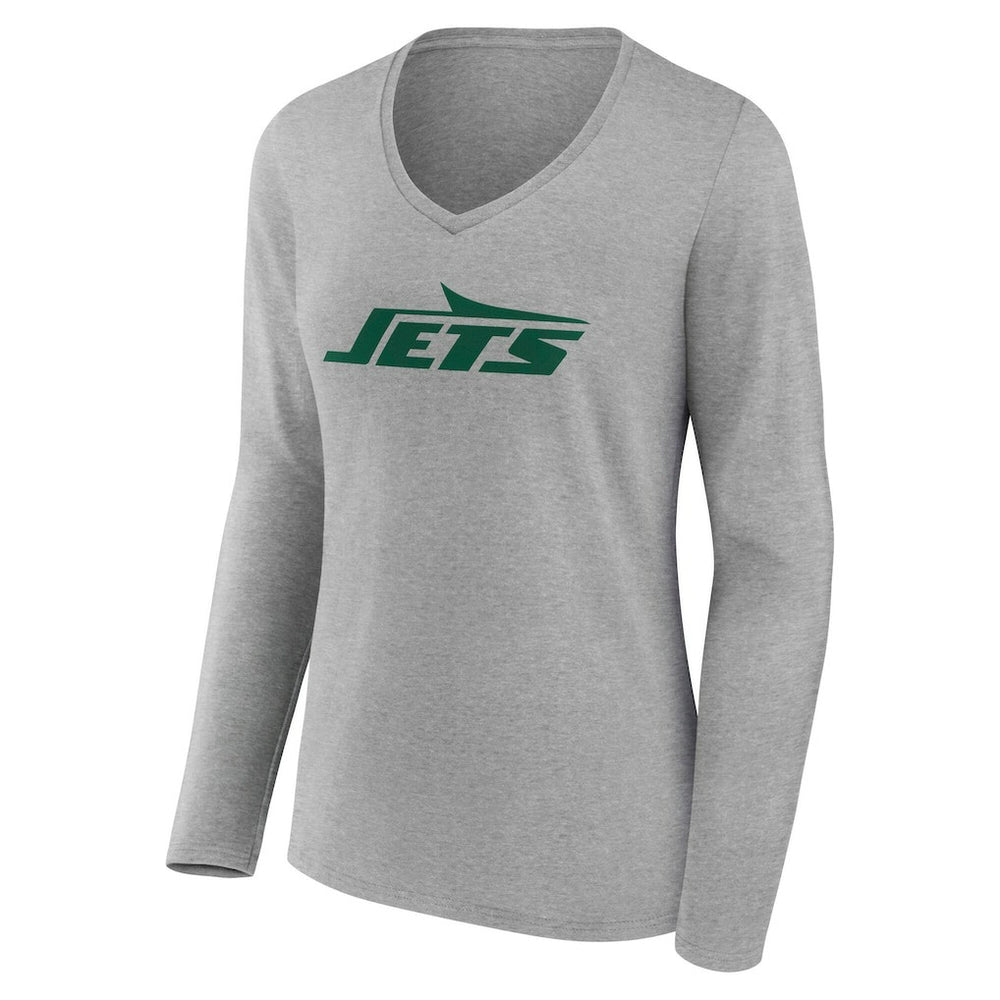 New York Jets Women's Team Authentic Personalized Name & Number Long Sleeve V-Neck T-Shirt | NFL Online