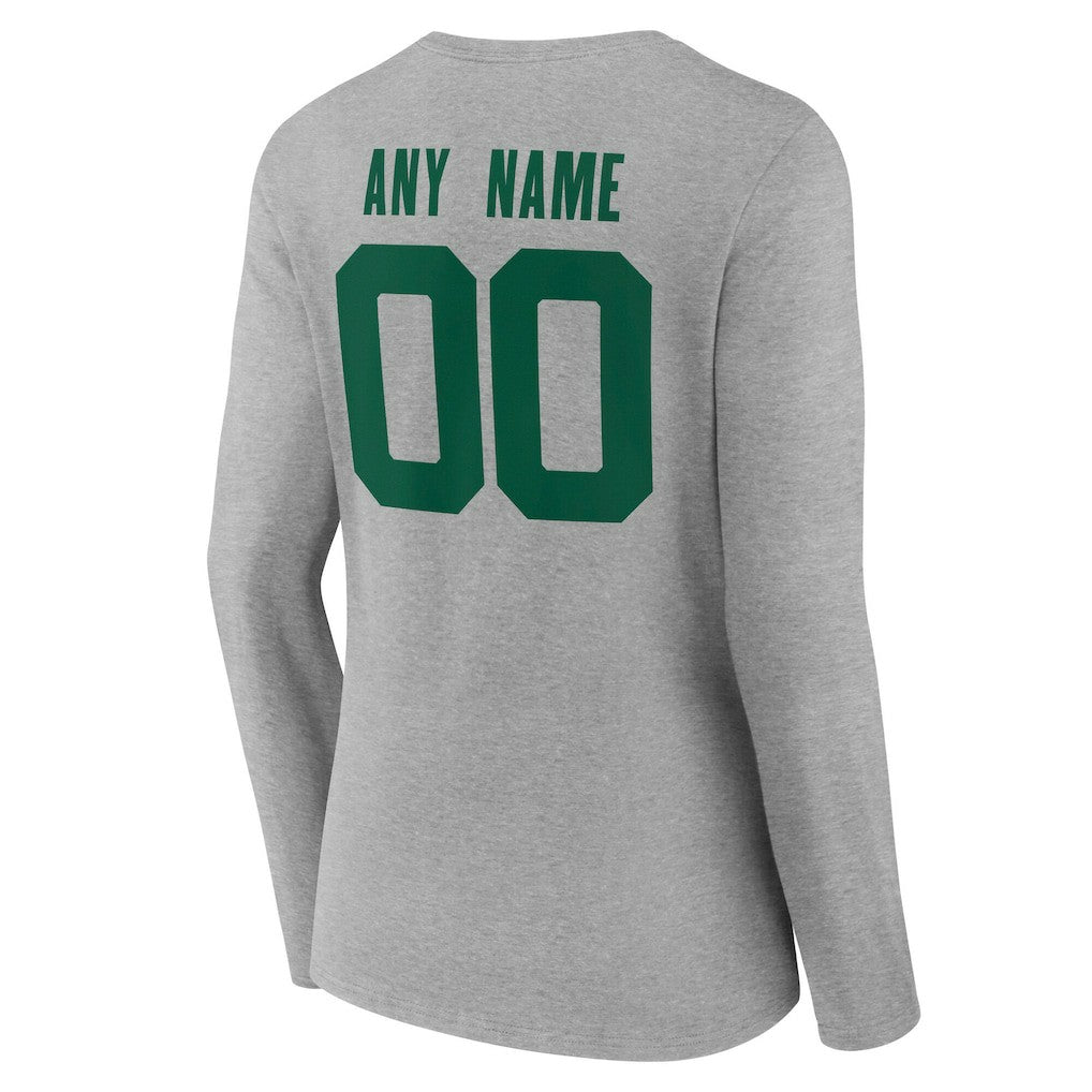 New York Jets Women's Team Authentic Personalized Name & Number Long Sleeve V-Neck T-Shirt | NFL Online