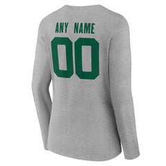 New York Jets Women's Team Authentic Personalized Name & Number Long Sleeve V-Neck T-Shirt | NFL Online