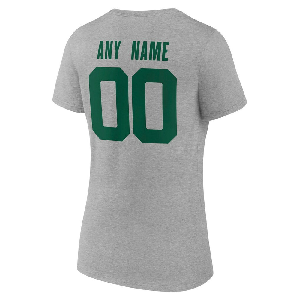 New York Jets Women's Team Authentic Personalized Name & Number V-Neck T-Shirt | NFL On sale
