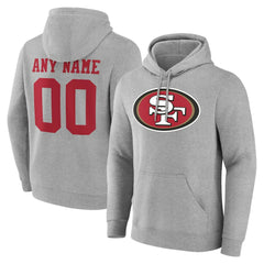 San Francisco 49ers Team Authentic Personalized Name & Number Hoodie | NFL New