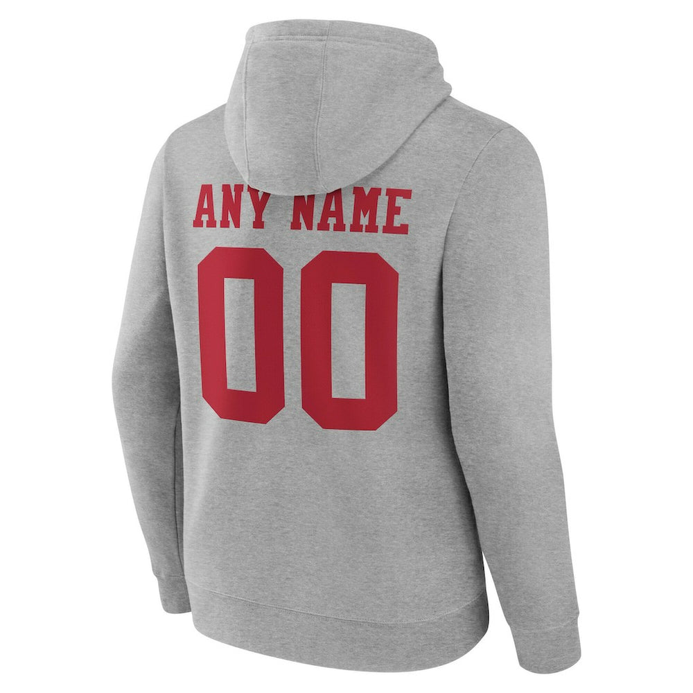 San Francisco 49ers Team Authentic Personalized Name & Number Hoodie | NFL New