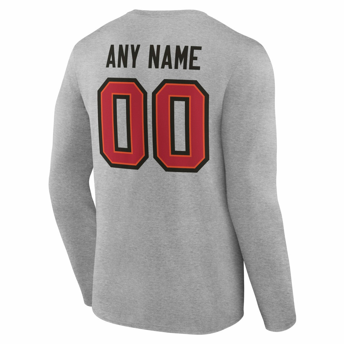 Tampa Bay Buccaneers Team Authentic Personalized Name & Number Long Sleeve T-Shirt | NFL Outlet