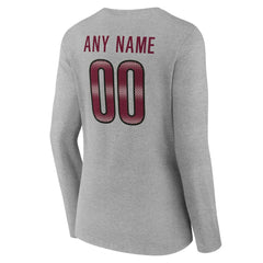 Washington Commanders Women's Team Authentic Personalized Name & Number Long Sleeve V-Neck T-Shirt | NFL US