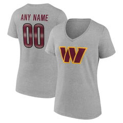 Washington Commanders Women's Team Authentic Personalized Name & Number V-Neck T-Shirt | NFL Discount