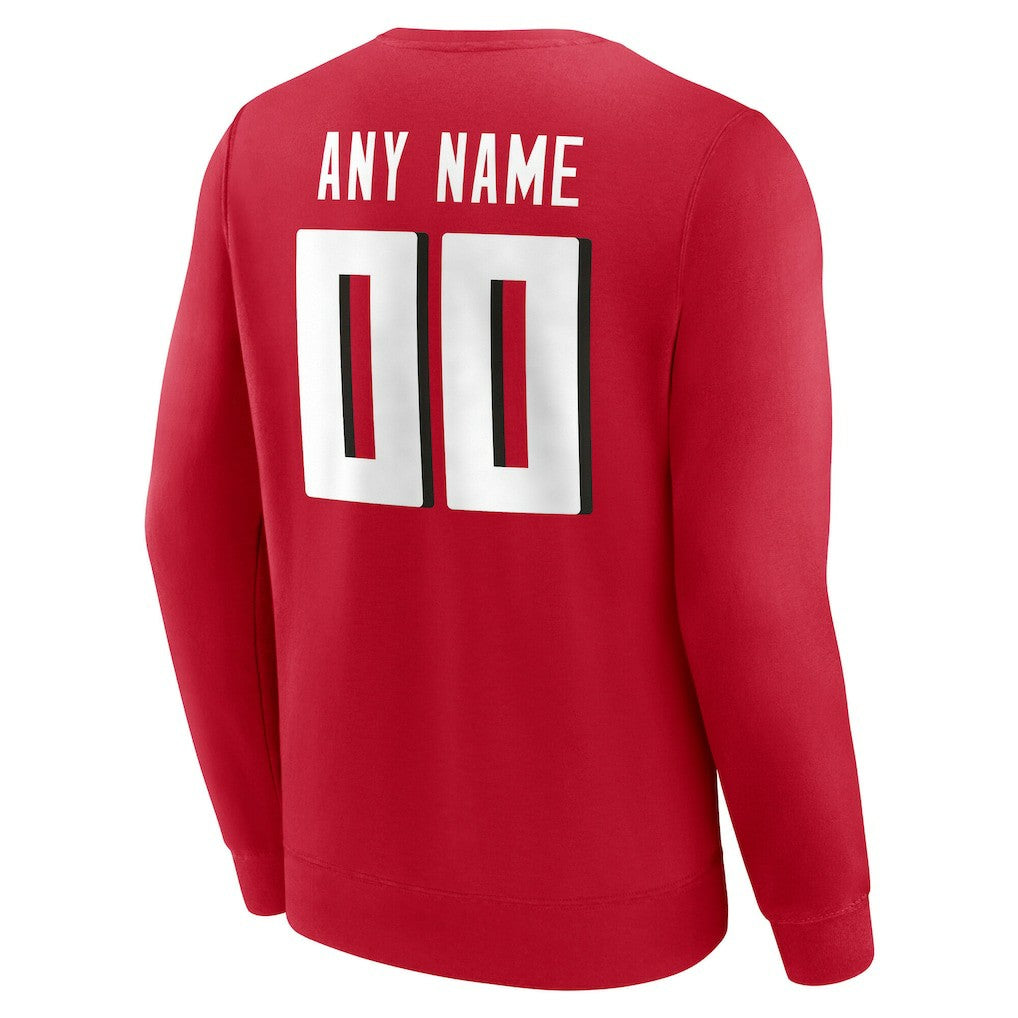 Atlanta Falcons Team Authentic Personalized Name & Number Sweatshirt | NFL Discount
