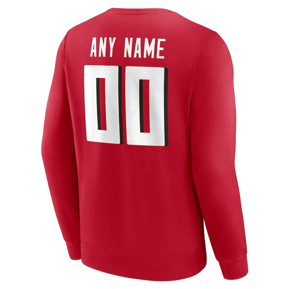 Atlanta Falcons Team Authentic Personalized Name & Number Sweatshirt | NFL Discount