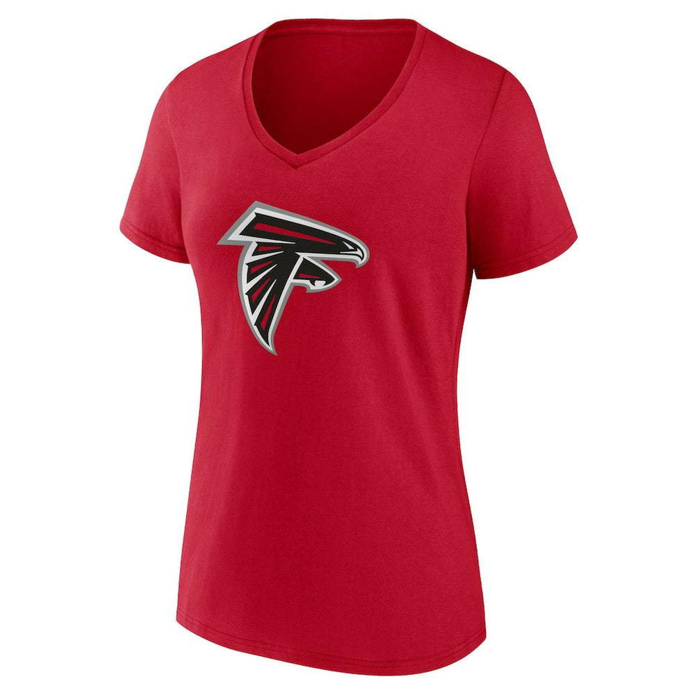 Atlanta Falcons Women's Team Authentic Personalized Name & Number V-Neck T-Shirt | NFL Hot