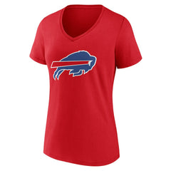 Buffalo Bills Women's Team Authentic Personalized Name & Number V-Neck T-Shirt | NFL Hot