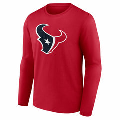 Houston Texans Team Authentic Personalized Name & Number Long Sleeve T-Shirt | NFL Sale