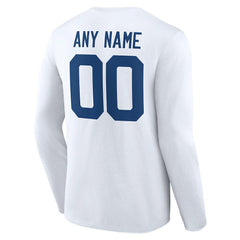 Indianapolis Colts Team Authentic Personalized Name & Number Long Sleeve T-Shirt | NFL New