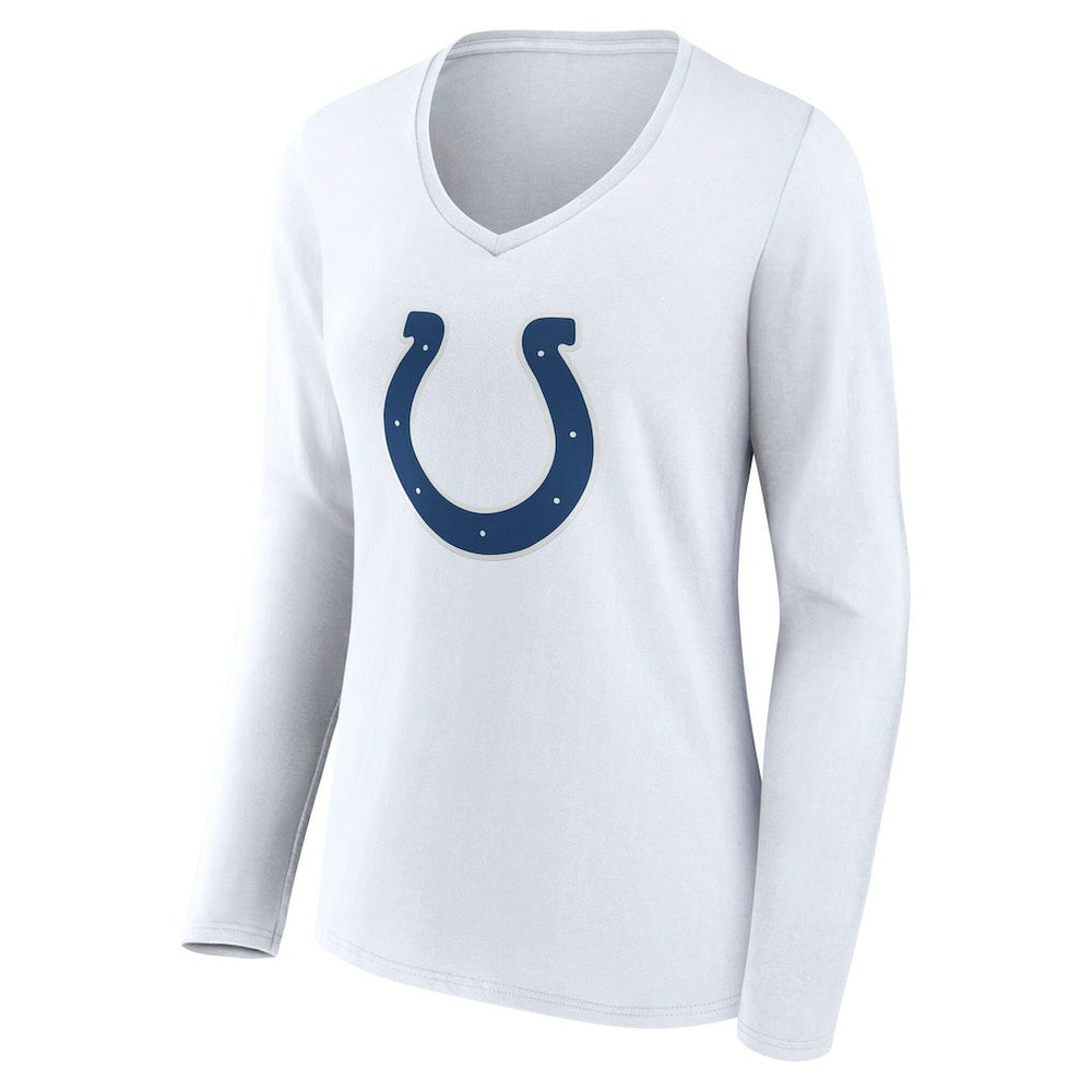 Indianapolis Colts Women's Team Authentic Personalized Name & Number Long Sleeve V-Neck T-Shirt | NFL Sale