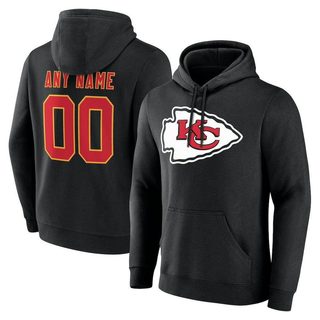 Kansas City Chiefs Team Authentic Personalized Name & Number Hoodie | NFL US