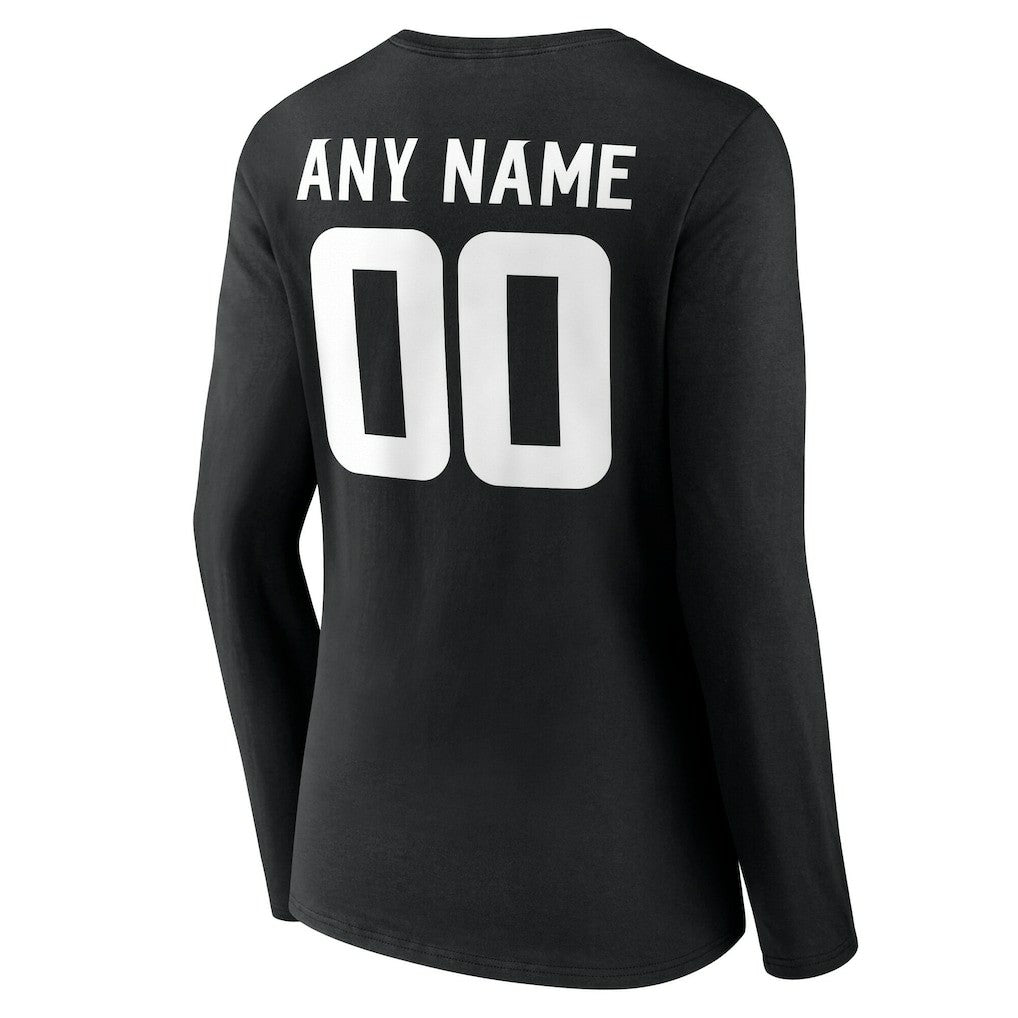Minnesota Vikings Women's Team Authentic Personalized Name & Number Long Sleeve V-Neck T-Shirt | NFL US