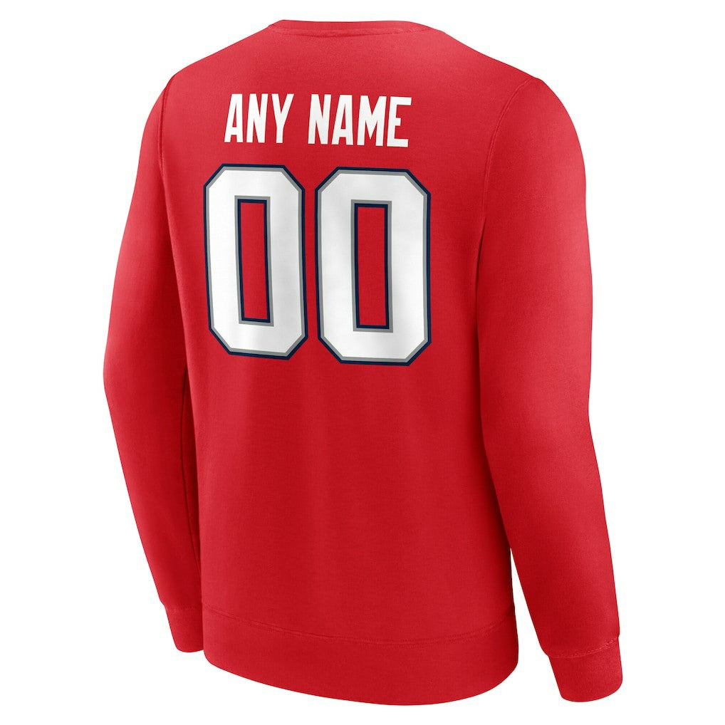 New England Patriots Team Authentic Personalized Name & Number Sweatshirt | NFL On sale