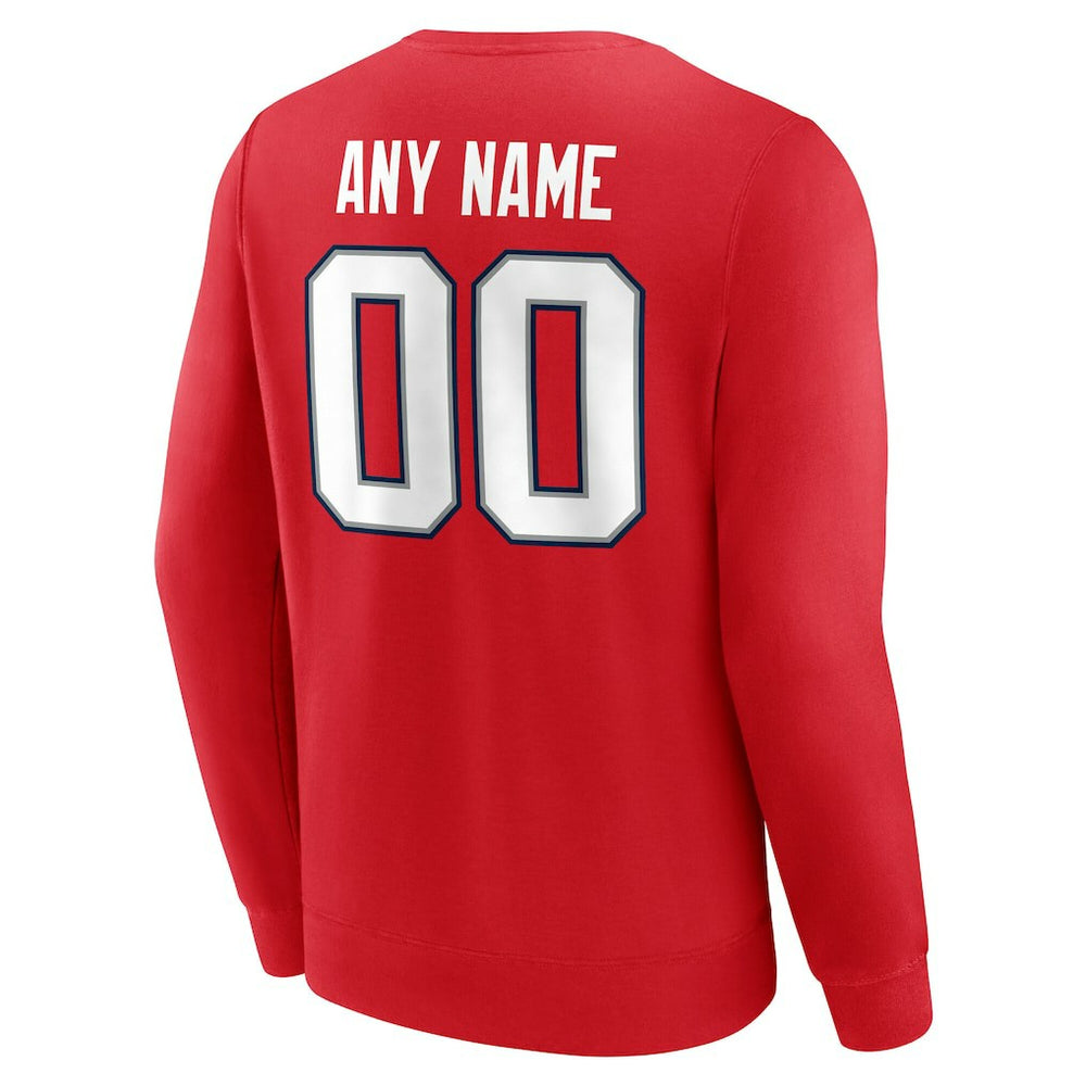 New England Patriots Team Authentic Personalized Name & Number Sweatshirt | NFL On sale