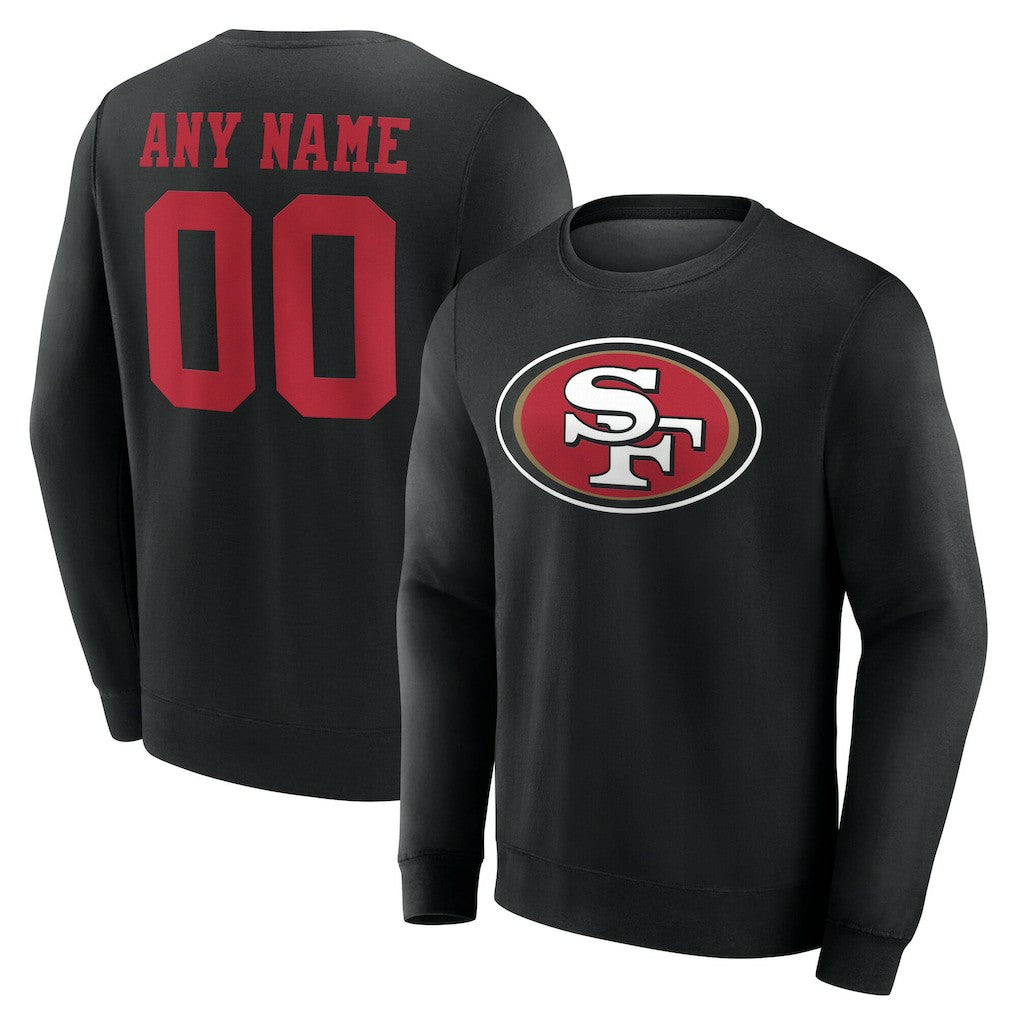San Francisco 49ers Team Authentic Personalized Name & Number Sweatshirt | NFL US